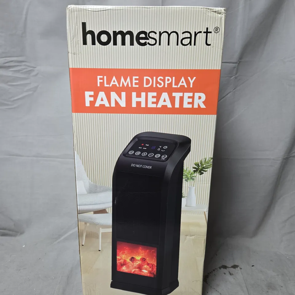 HOMESMART FLAME DISPLAY FAN HEATER – BOXED 