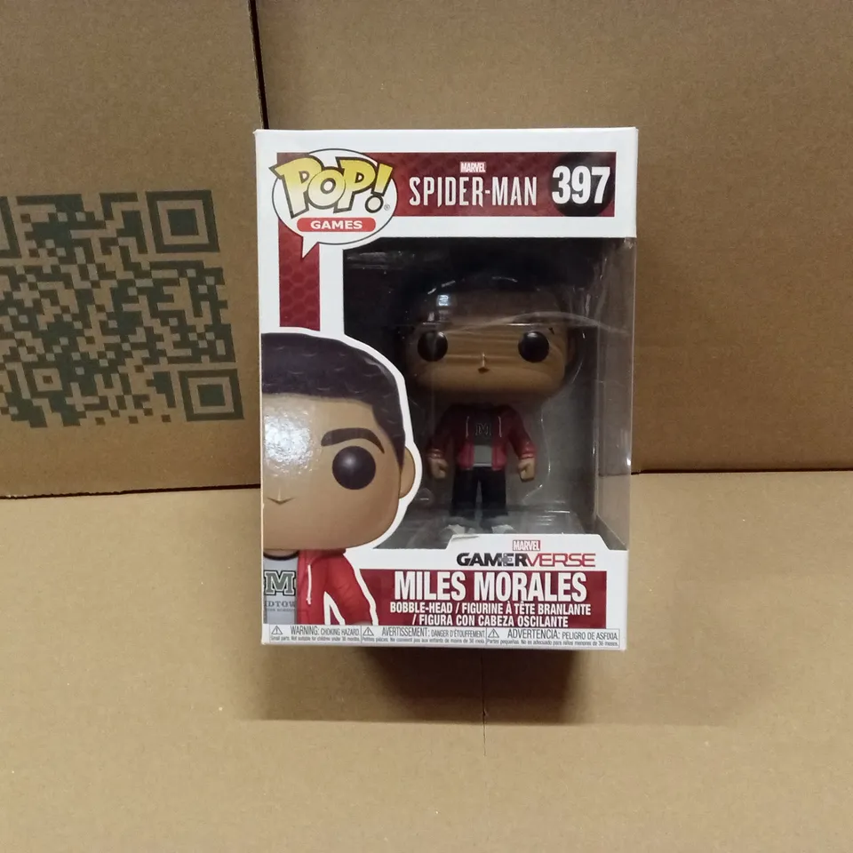 BOXED FUNKO POP MARVEL SPIDER-MAN 397 MILES MORALES