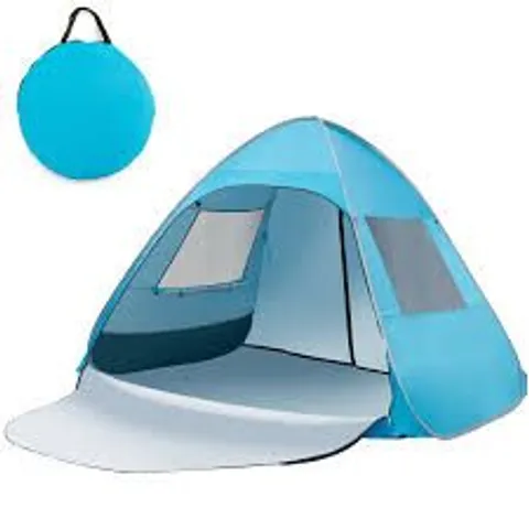 BOXED AUTOMATIC POP UP BEACH TENT WITH CARRYING BAG