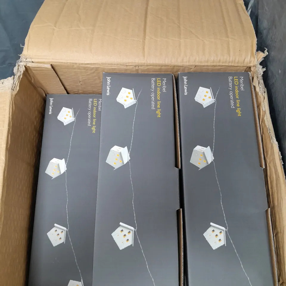 12 X BOXED JOHN LEWIS MERIBEL LED INDOOR LINE LIGHTS 