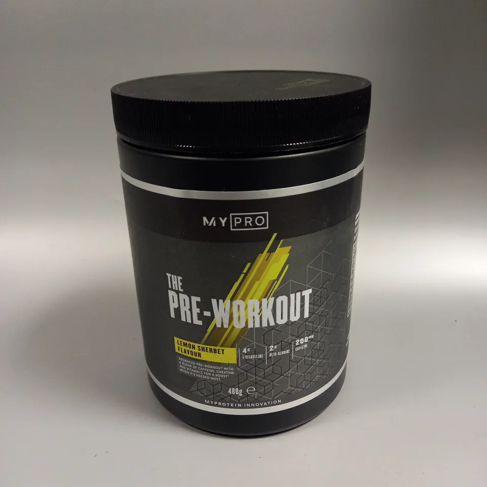 SEALED MY PRO THE PRE WORKOUT - 480G LEMON SHERBERT