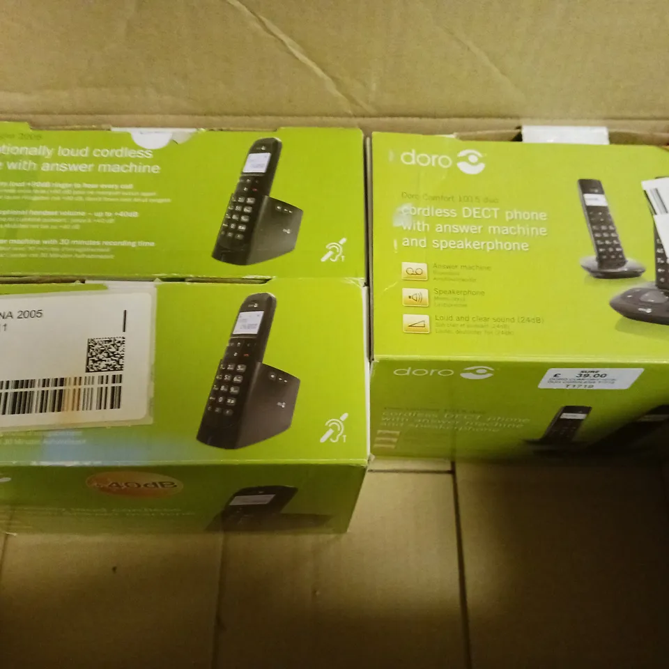 BOX OF 5 ASSORTED LAND LINES TO INCLUDE - DORO COMFORT 1015 DUO , DORO MAGNA 2005