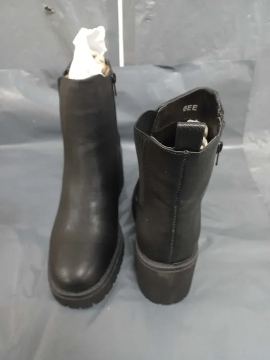 chelsea block heel ankle boots