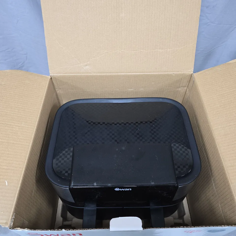 SWAN 7.6L DUAL AIR FRYER IN BLACK