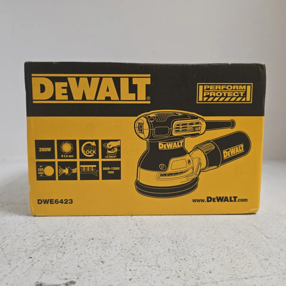 DEWALT DWE6423 125MM RANDOM ORBITAL SANDER