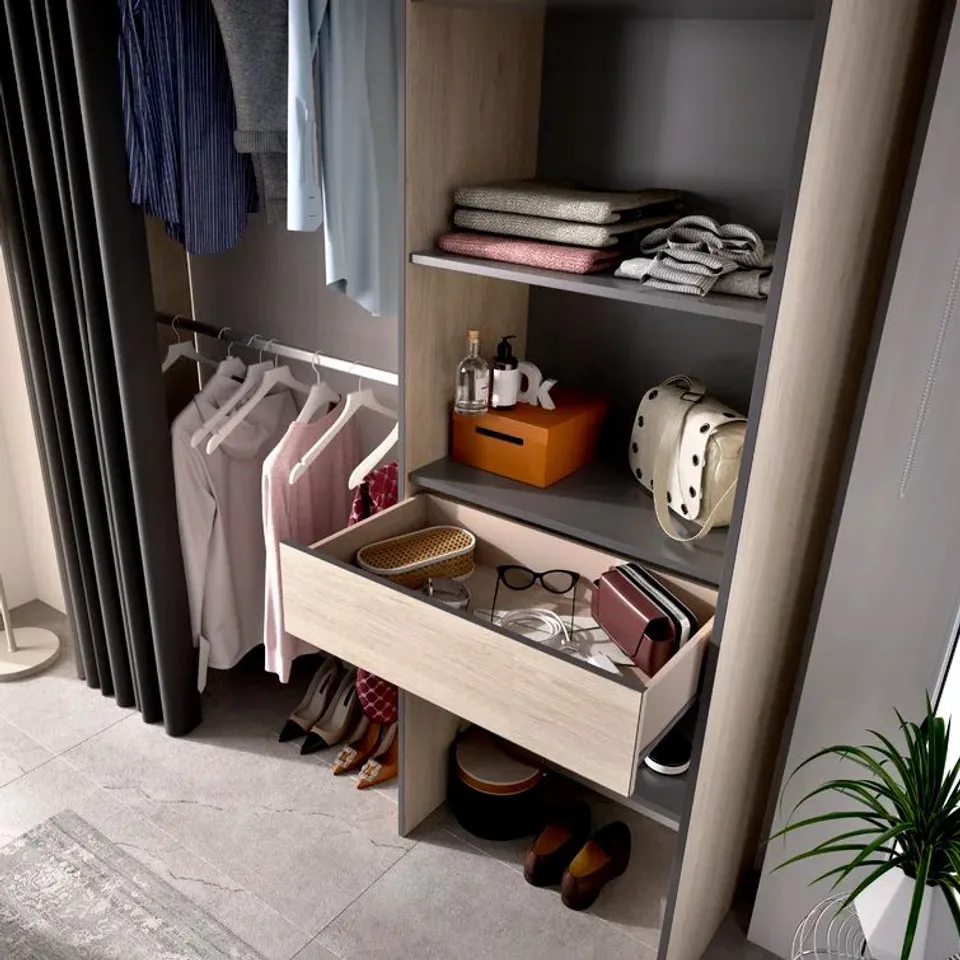 BOXED GIAVANNA 160 CM WIDE CLOTHE STORAGE SYSTEM - 2 BOXES