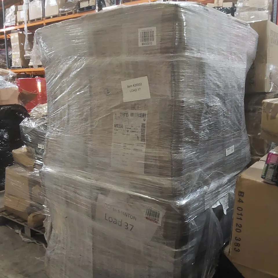 PALLET CONTAINING APPROXIMATELY 15 BOXED 341MM HANDLELSS CURVED DOORS IN CASHMERE GLOSS