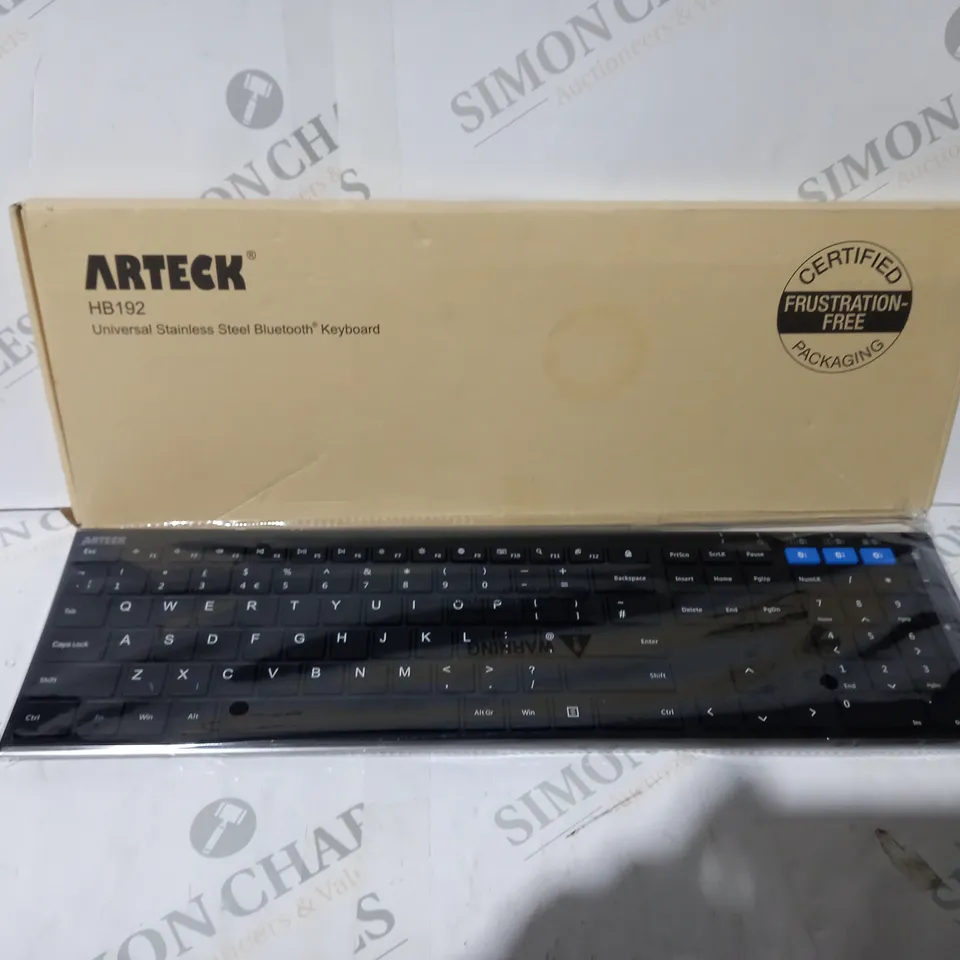 ARTECK HB192 UNIVERSAL STAINLESS STEEL BLUETOOTH KEYBOARD