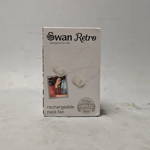 SEALED SWAN RETRO RECHARGEABLE NECK FAN 