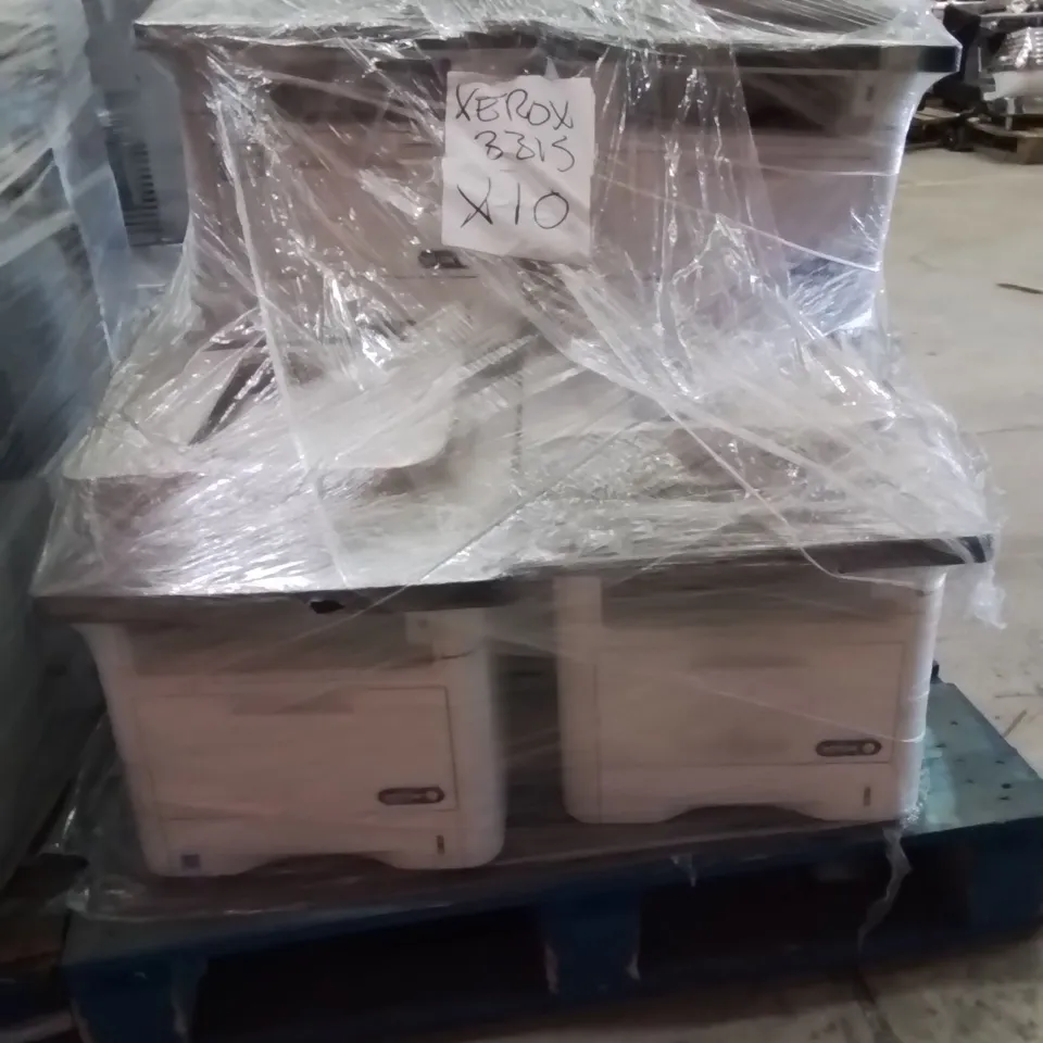 PALLET CONTAINING PRINTERS