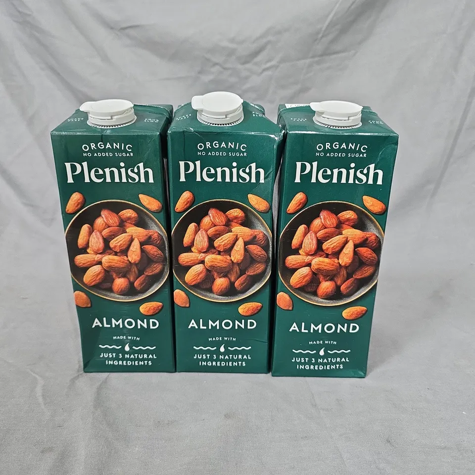 LOT OF 8 PLENISH ALMOND DRINKS - 8 X 1L