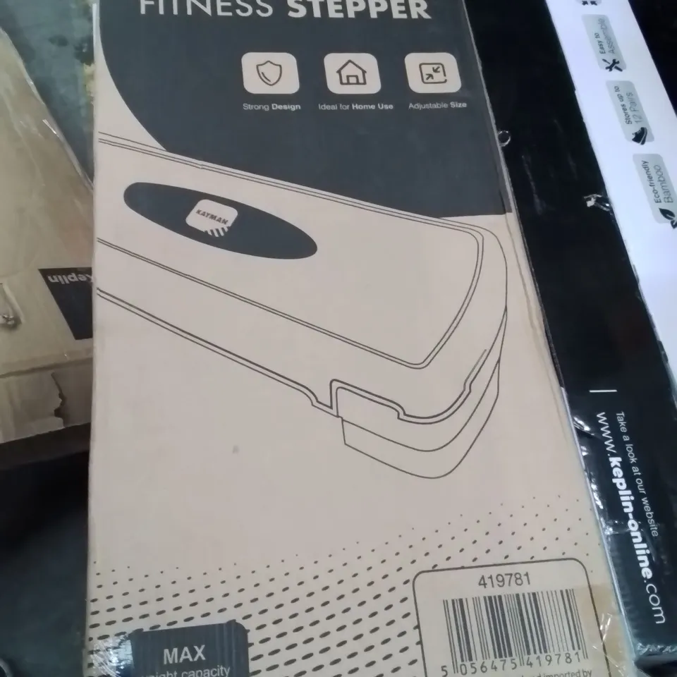 BOXED KAYMAN ADJUSTABLE 2 LEVEL FITNESS STEPPER