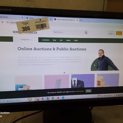 FIVE ASSORTED MONITORS TO INCLUDE; ILYAMA PROLITE B2480HS AND HP HQ TRE