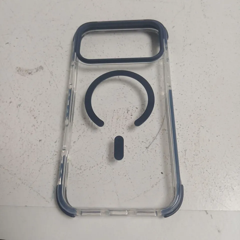 APPROXIMATELY 250 BRAND NEW LMS IPHONE DEFENDER CASE – CLEAR WITH BLUE BUMPERS