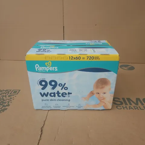 BOXED PAMPERS BABY WIPES (720 WIPES)