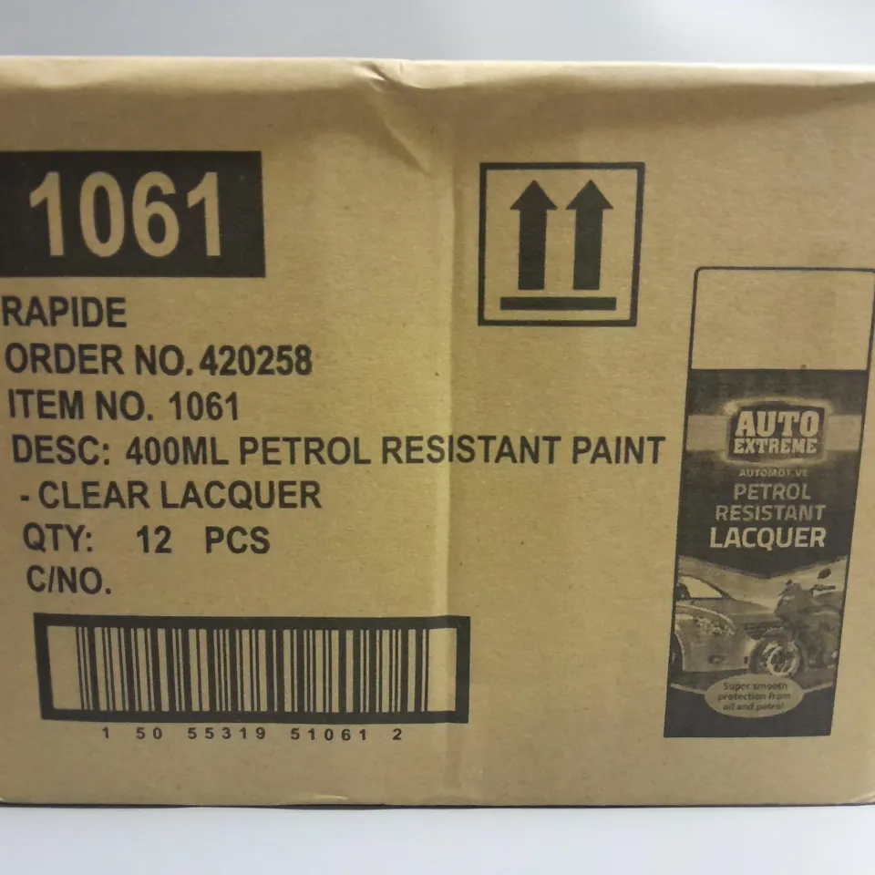 12 AUTO EXTREME PETROL RESISTANT LACQUER 400ML