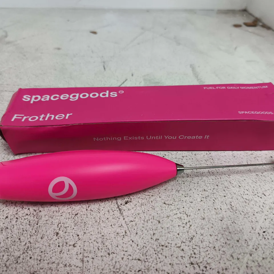 SPACEGOODS PINK HANDHELD MILK FROTHER