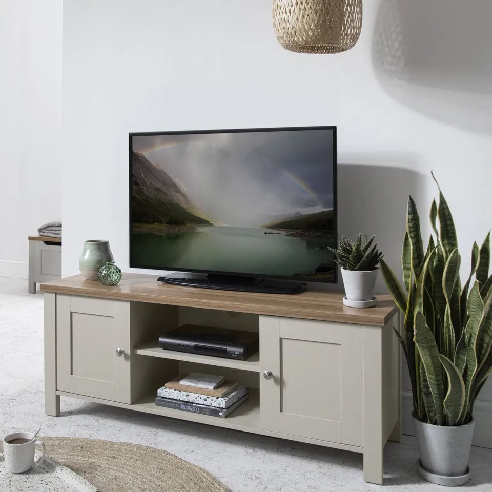 BOXED DEREHAM TV STAND FOR TV'S UP TO 40" (1 BOX)