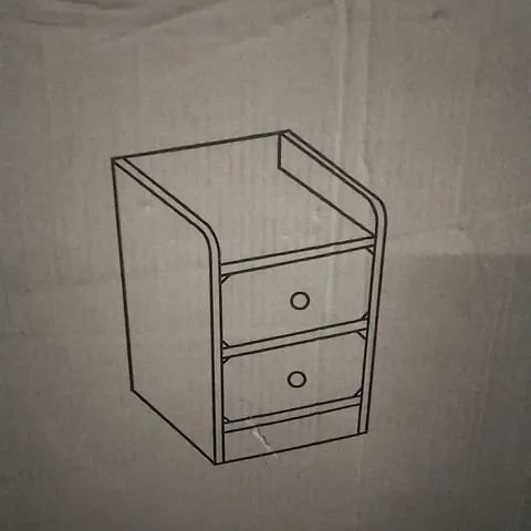 BOXED LIVING AND HOME BEDSIDE CUPBOARD 