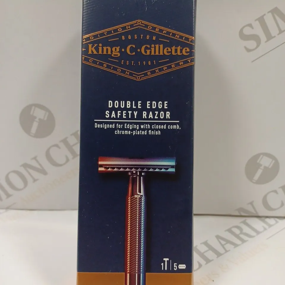 BOXED KING C. GILLETTE DOUBLE EDGE SAFETY RAZOR