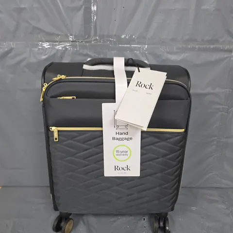 ROCK LUGGAGE SLOANE SOFTSHELL 8 WHEEL EXPANDER WITH TSA LOCK SMALL SUITCASE