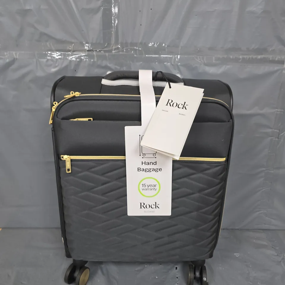 ROCK LUGGAGE SLOANE SOFTSHELL 8 WHEEL EXPANDER WITH TSA LOCK SMALL SUITCASE