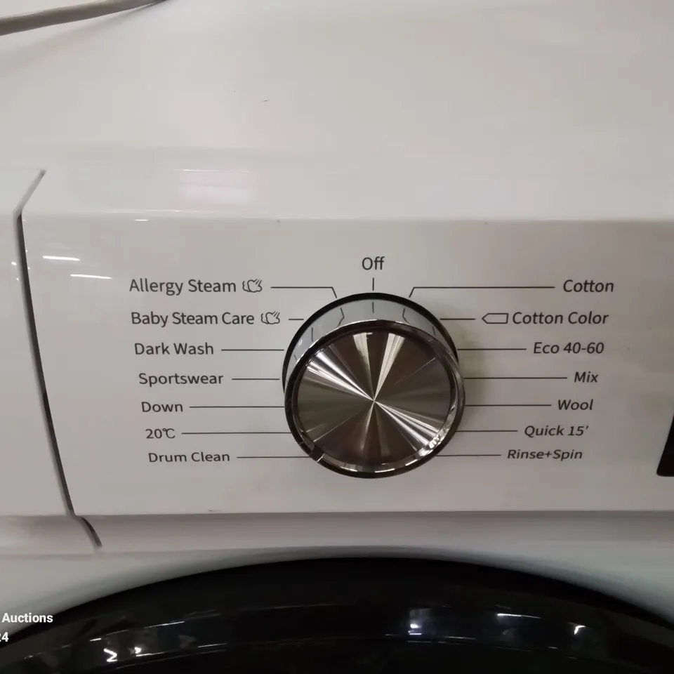 HISENSE 9KG STEAM INVERTER 1400 SPIN WASHING MACHINE IN WHITE 