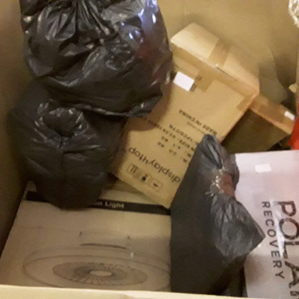 PALLET OF ASSORTED PRODUCTS INCLUDING TOILET SEAT, CEILING FANS WITH LED LIGHTING, ADJUSTABLE HEIGHT SPEAKER, 23" TOWER HEATER, WIRELESS KEYBOARD 