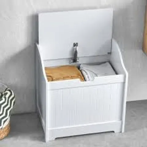 BOXED PRIANO LAUNDRY CHEST - WHITE (1 BOX)