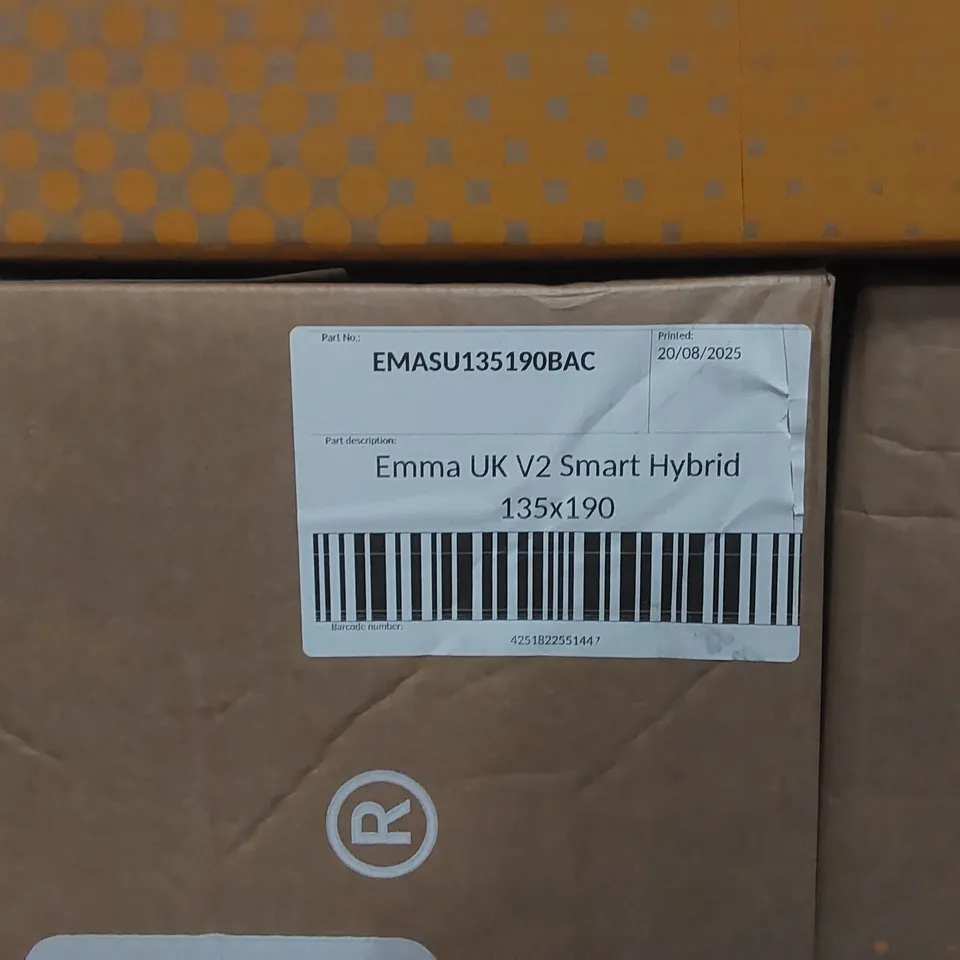 BRAND NEW BOXED EMMA UK V2 SMART HYBRID 135 x 190CM DOUBLE MATTRESS 