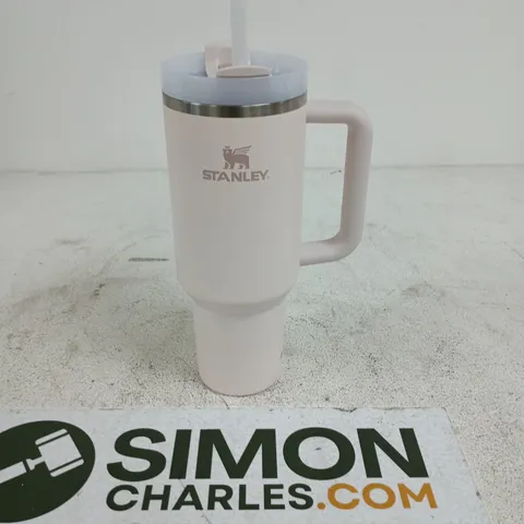 STANLEY TRAVEL MUG WITH STRAW – PALE PINK