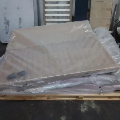 WRAPPED LEISTON UPHOLSTERED BEDFRAME IN PRINCESS PINK // SIZE: UNSPECIFIED
