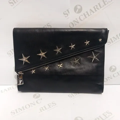 JIMMY CHOO SISI BLACK CLUTCH BAG