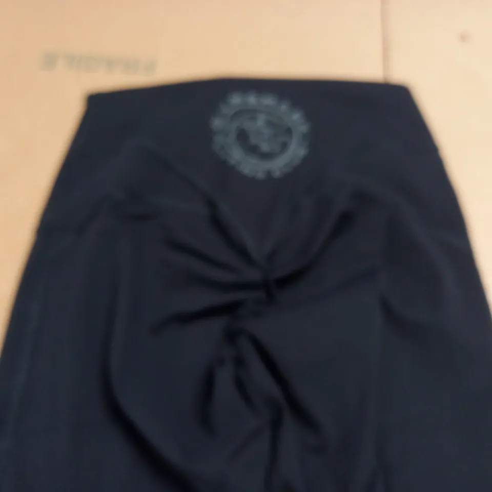 GYMSHARK BLACK TRAINING LEGGINGS - XS