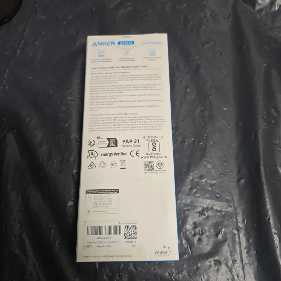 ANKER ZOLO PORTABLE POWER BANK