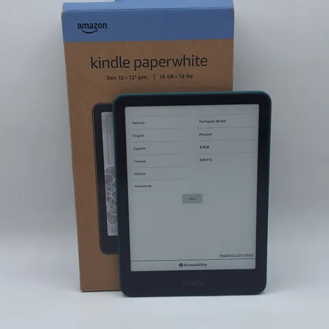 BOXED AMAZON KINDLE PAPERWHITE GEN 12 16GB IN JADE