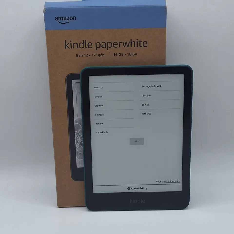 BOXED AMAZON KINDLE PAPERWHITE GEN 12 16GB IN JADE