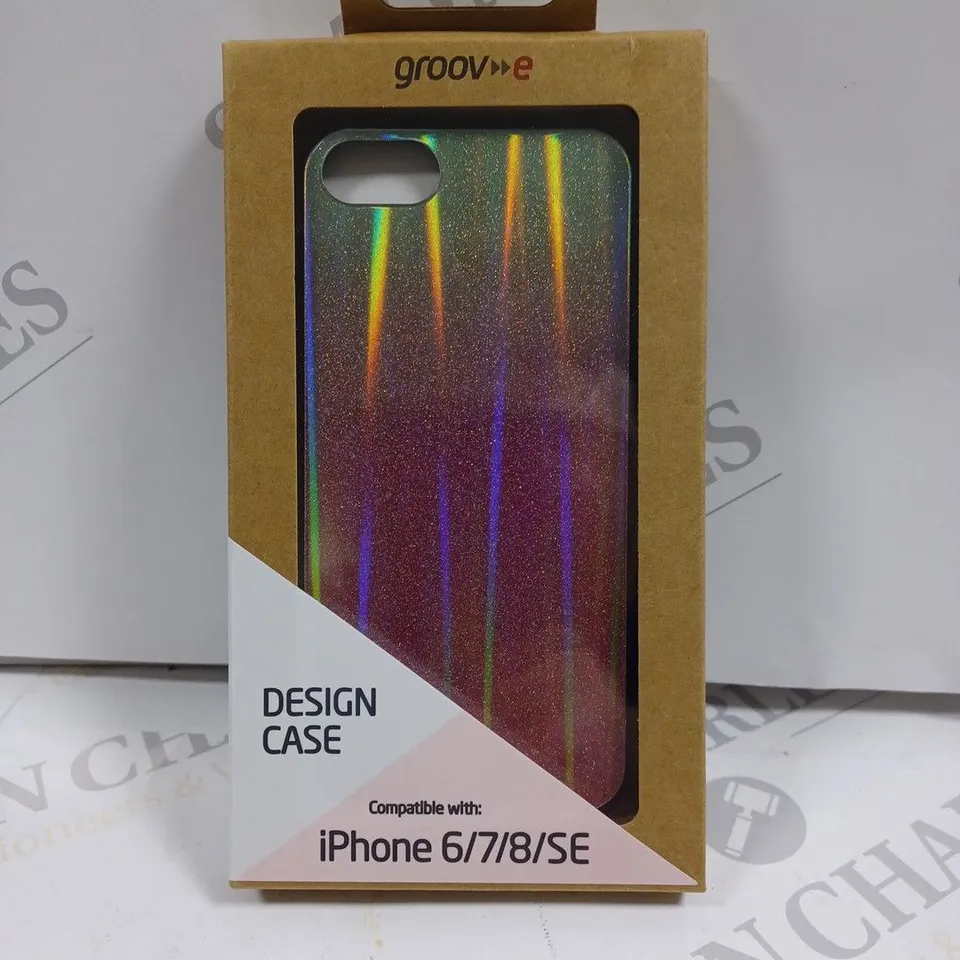 LOT OF APPROXIMATELY 100 GROOVE PINK POLARISED DESIGN CASES FOR IPHONE 6/7/8/SE