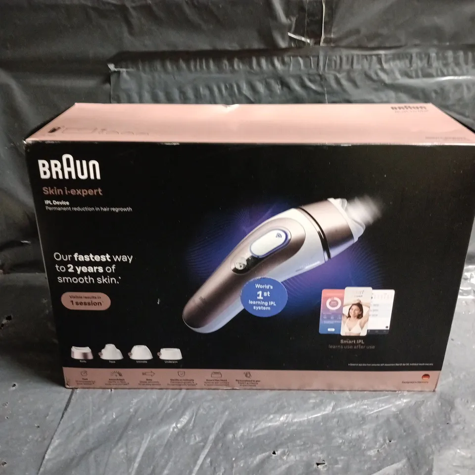 BRAUN SKIN I-EXPERT IPL HAIR REMOVAL DEVICE - ROSE GOLD (BOXED)