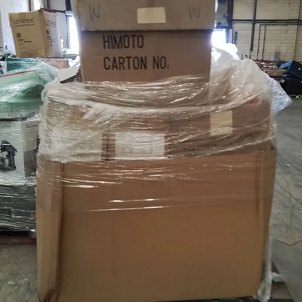 PALLET OF ASSORTED HOUSEHOLD GOODS AND PRODUCTS TO INCLUDE;TELEPHONE GAME,TRUCK BODY CAR,VACUUM CLEANER