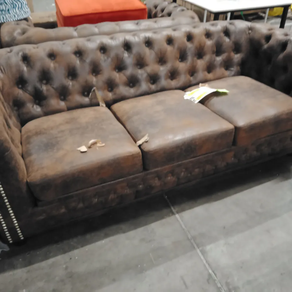 CHESTERFIELD FRIEDRICH SOFA SET 3+2+1 – BROWN