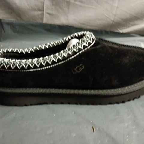 UGG SLIPPERS – BLACK SUEDE - SIZE 40
