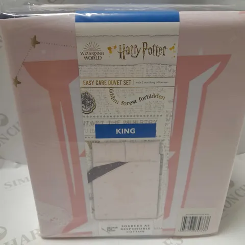LOT OF 6 HARRY POTTER WIZARDING WORLD EASY CARE DUVET SETS - KING SIZE