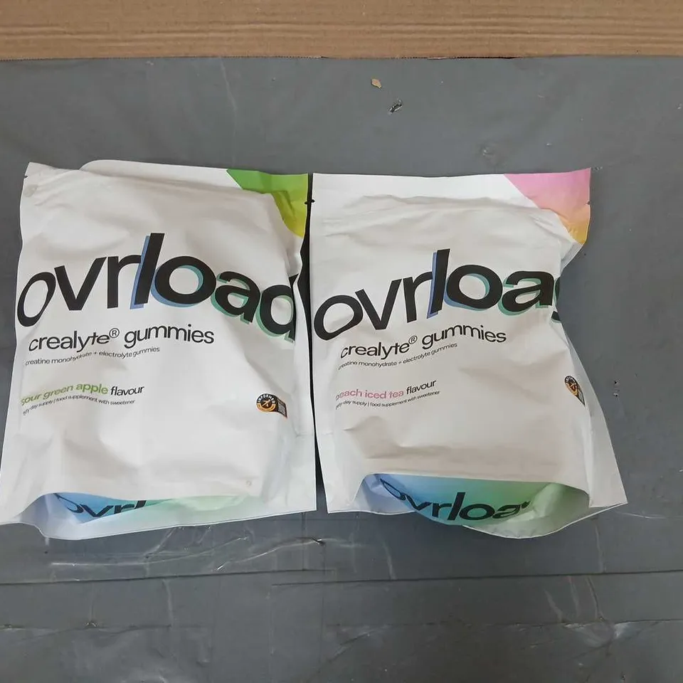 OVERLOAD GUMMIES – VITAMIN/DIETARY SUPPLEMENT, SET OF 2 POUCHES