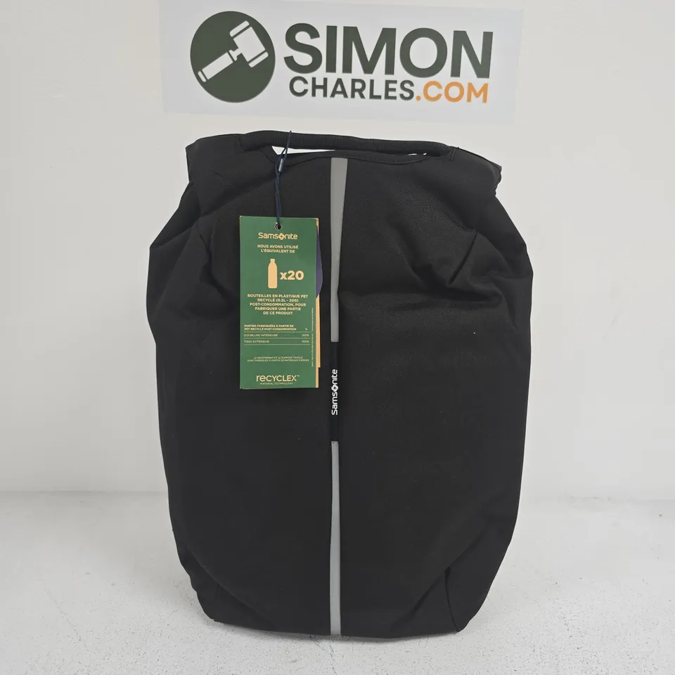 SAMSONITE SECURIPAK ANTI-THEFT TRAVEL BACKPACK FOR 15.6" LAPTOPS BLACK