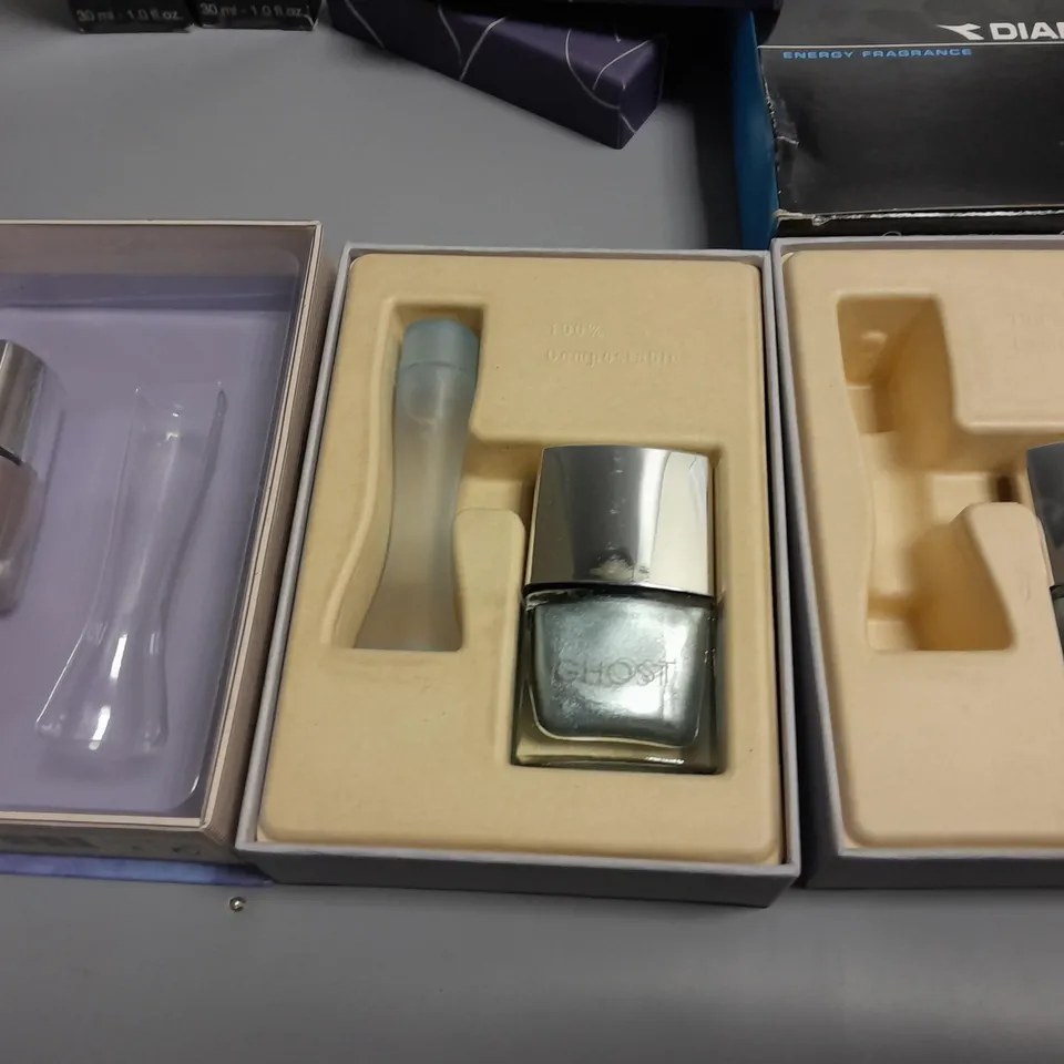 LOT OF 7 ASSORTED BEAUTY ITEMS TO INCLUDE DIADORA 100ML GHOST POLISH SETS AND BURBERRY NAIL POLISH