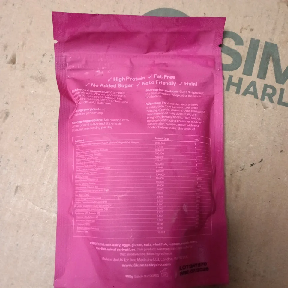DR ANITA RATTAN COLLAGEN BOOST – WATERMELON & COCONUT SUPPLEMENT (PINK SACHET) 148G