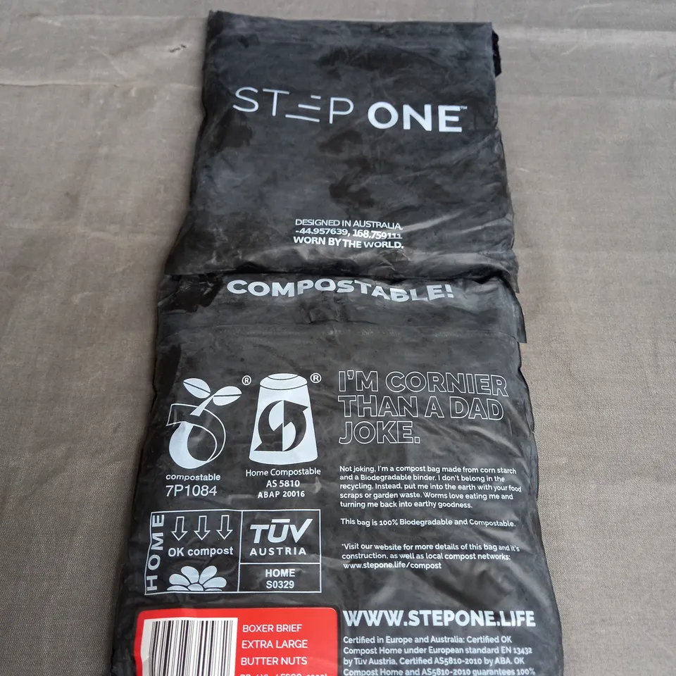 STEP ONE X2 BOXER BRIEF IN BUTTER NUTS SIZE XL