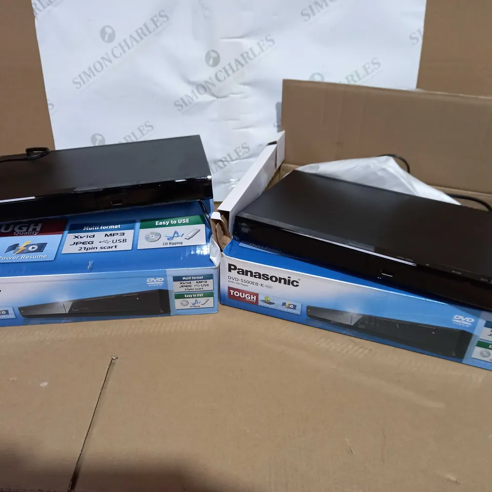 2 ASSORTED PANASONIC DVD/CD PLAYERS