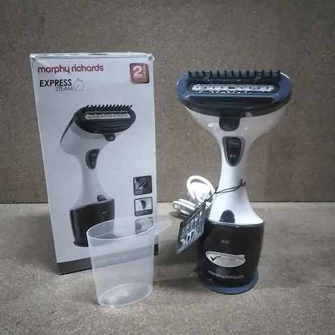 BOXED MORPHY RICHARDS EXPRESS HANDHELD GARMENT STEAMER, MODEL 361000
